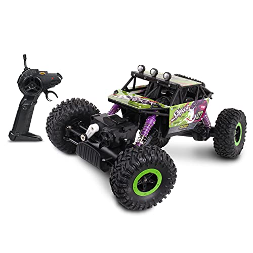 Mean Machine 1/16 R/C Rock Crawler Series [2.4GHz] Rock Crawler Striker, Innovative Suspension System, Powerful Motor, Grippy Tires, 150-foot Range, Pistol Grip Controller, Real time 4x4 - style: Modern