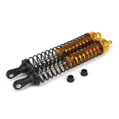 RC Car Shock Absorber Compatible With Hsp For Hpi For Losi For Axial 1/8 Rc Car For Buggy Truck Parts Oil Adjustable 140mm Aluminum Shock Absorber Damper(Yellow) - size: Yellow