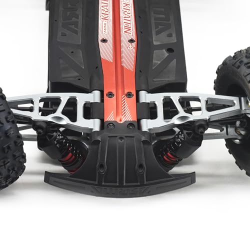 Hobby Details Aluminum Upgrade Parts Set for ARRMA Mini Kraton 4x4 1/16, Front & Rear A-Arms, Knuckle, Steering,Titanium Color (Front Lower Arm Set) - color: Front Lower Arm Set