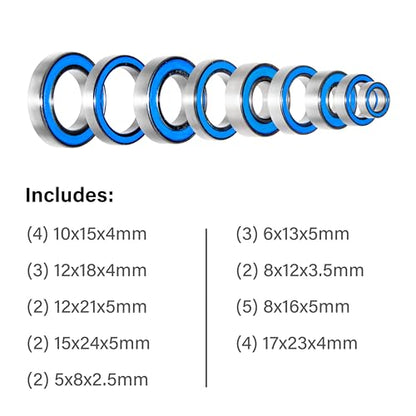 for Traxxas Maxx 4s (Original) with Steel CV Axle Upgrade Only | Bearings Kit