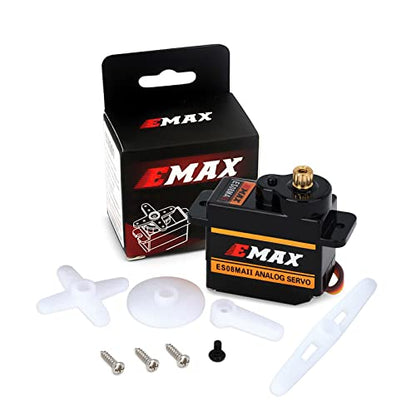 INJORA Emax ES08MAII 12g Analog Metal Gear Servo for 1/24 Axial SCX24 - size: 1PCS
