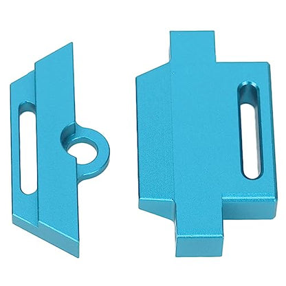 Tall Battery Holder Mount Hold Down for 1/10 Slash 2WD 5822 5822A Chassis, Aluminium Alloy RC Battery Mount Plate, Battery Holder Mount with Strap for 1/10 Slash (Blue) - color: Blue
