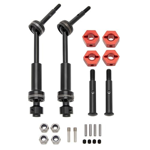 MEUS RACING Steel Front Rear Drive Shaft CVD Driveshaft Kit for 1/10 Traxxas Slash 2WD VXL/Rustler 2WD VXL/Hoss 2WD VXL(for 2WD) - color: For 2wd