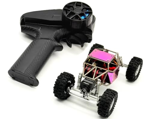furitek Titan Buggy 1/30 ARTR Titanium Rock Buggy Purple Edition, Hand-Built Titanium Chassis Nano Unity FOC ESC GRIPOR V2 TX/RX ANT PRO Servo Ultra4 Scale - color: 1/30 Purple