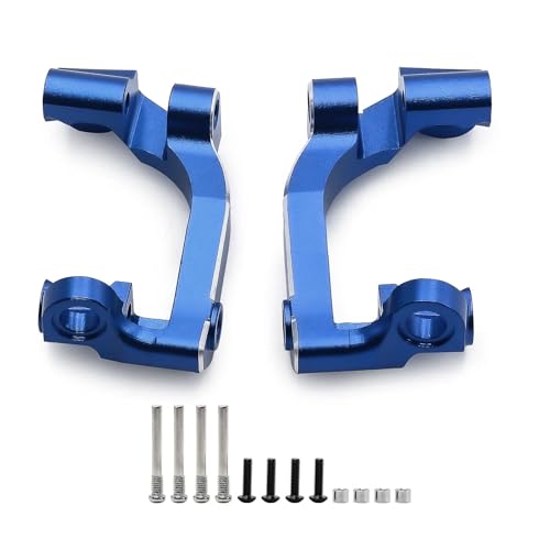 7075 Aluminum C-Hubs for Traxxas 1/16 Mini Maxx & Mini Slash 4X4 Replace 10732 High Strength Lightweight Steering Knuckle Blue - color: Blue