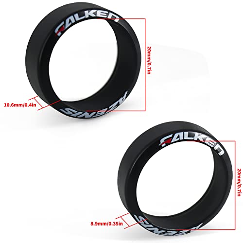 4 Pcs/Set 1/28 Rc Car Drift Tires with Logo, [2N+2W] Set Fit for WLtoys 1/28 RC K969 K989 K999 P929 Mini-Z/Mini-D/Mini-Q RC Car… (20mm) - size: 20mm