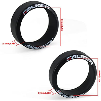 4 Pcs/Set 1/28 Rc Car Drift Tires with Logo, [2N+2W] Set Fit for WLtoys 1/28 RC K969 K989 K999 P929 Mini-Z/Mini-D/Mini-Q RC Car… (20mm) - size: 20mm