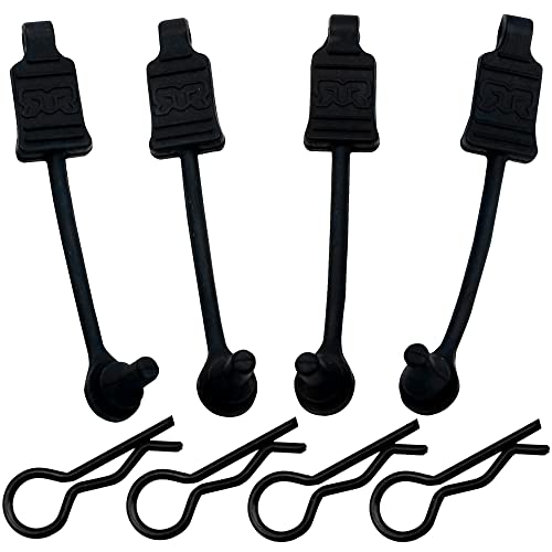 4Pack Vgoohobby Rubber Body Clip Retainer Body Shell Fixed Buckle #AR390178 Compatible with Arrma 1/7 1/8 Mojave Limitless Typhon Kraton RC Car