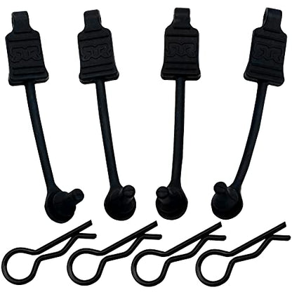 4Pack Vgoohobby Rubber Body Clip Retainer Body Shell Fixed Buckle #AR390178 Compatible with Arrma 1/7 1/8 Mojave Limitless Typhon Kraton RC Car