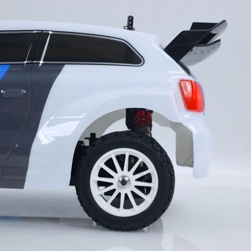 1/10 70KM/H RC Brushless 4 * 4 Rally Car Radio Control Electric Racing Car 60A ESC Triple Differentials Metal Gear Servo Hobby Grade Model for Adult
