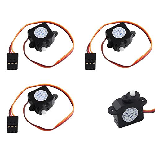 Mini Micro Servo Motor 2.1g 180° Rotation DM-S0020 4.8-6V Plastic Gear Servo for RC Car Airplane Helicopter Robot DIY Toys (4PCS) - style: 4PCS