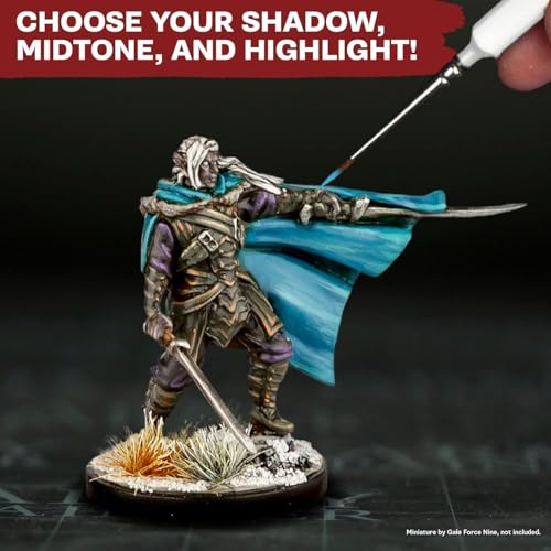 The Army Painter, Warpaints Flexible Triad Plus+: Deep Green-Blues 7x18ml | Colori acrilici hobby di qualità miniatura, per Dungeons and Dragons (DnD) e Warhammer - color: Dep Green-Blues