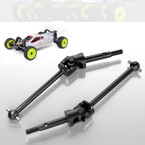 RC Car Drive Shafts Compatible with Losi Micro-B 2S 2WD 1/24 RC for Buggy for Racing Cars Upgrades Parts 2PCS Steel Rear Axles Drive Shafts CVD