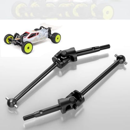 RC Car Drive Shafts Compatible with Losi Micro-B 2S 2WD 1/24 RC for Buggy for Racing Cars Upgrades Parts 2PCS Steel Rear Axles Drive Shafts CVD