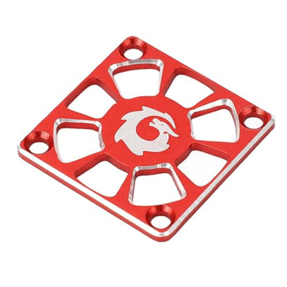 RC Cooling Fan Cover 1.18in Wide Aluminium Alloy Light Sturdy Cool RC ESC Cooling Fan Cover for Replacement (Red)