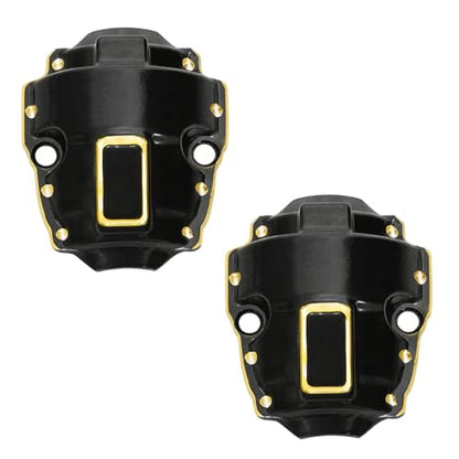 LRFHL Black Coating Brass Diff Covers for 1/32 Redcat Ascent-32 RC Car Upgrade - color: Brass Diff Covers