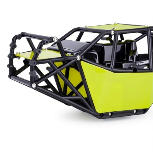AMK RC Crawler Roll Cage, 1/10 Scale Nylon Rock Buggy Body Cage for Axial SCX10 SCX10 II, Durable RC Rock Crawler Upgrade Part (Green) - color: Green