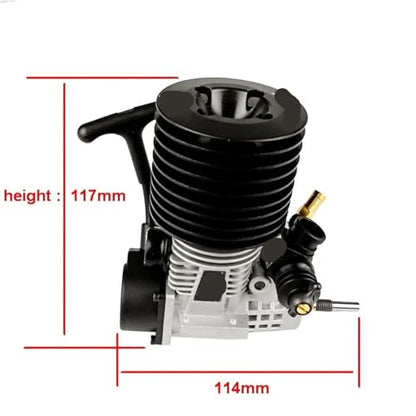 Methanol Vehicle Nitro Engine for Rc Car 1/8 Buggy Monster for Tru-ggy FC 28 Engine 4.58CC Pull Starter Engine Carburetor