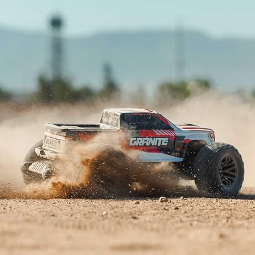 ARRMA 1/10 Granite 4X4 223S BLX BRUSHLESS RC Monster Truck RTR, RED | with DSC, Batteries and Charger Not Included, ARA4302V4T2 - color: Red