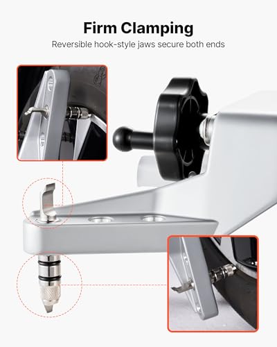 VEVOR Wheel Clamp & Magnetic Adapter, 1 PC Aluminum Alloy Wheel Alignment Tool for Precise Camber Gauge, Fits 11-25 Inch Rims, Universal Magnetic Gauge Tire Repair Tool for Car Truck SUV Motorcycle
