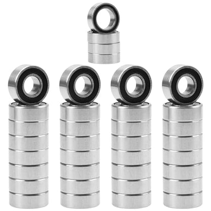36Pcs ShareGoo RC Rubber Sealed Ball Bearings Kit 5x8x2.5mm 5x11x4mm Compatible with Tamiya Squash Van GF-02 4WD 1/10 RC Car Upgrade Parts