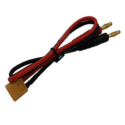 2pcs XT60 Male Connector to 4mm Bullet Connector Banana Plug RC Battery Charging Cable Adapter with 11.8inch 14AWG Silicone Wire for RC Helicopter Quadcopter Lipo Battery DJI Phantom - size: XT60 Charge Cable