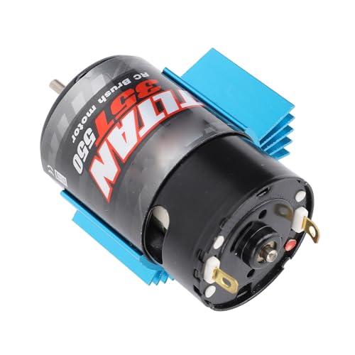 Alomejor 550 RC Car Motor, Brushed Motor with Cooling Fan and Heat Sink for Axial SCX10 HPI JL 90046 Slash 1:10 RC Crawler (35T) - size: 35T