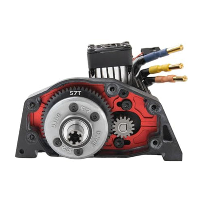 Reinforced Steel 57T Spur Gear for Arrma Mojave 4S 4X4 BLX 1/8 RC Car Upgrades Parts(Black)