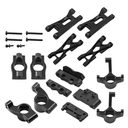 for Losi Micro B 2WD RTR LOS00007 1/24 Steering Knuckles C Hubs Suspension Arms Bulkhead Rc for Buggy Car Upgrades Accessories RC Steering Knuckles Cup(Black) - size: Black