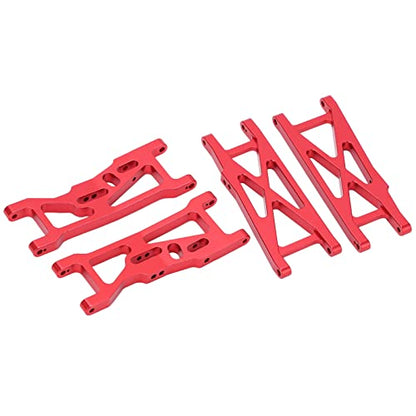 RC Aluminum Front and Rear Suspension Arms for LOSI 22S SCT 1/10 RC Short Course Truck Upgrade Parts(Red) - color: Red