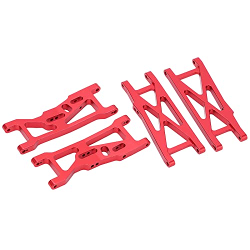 RC Aluminum Front and Rear Suspension Arms for LOSI 22S SCT 1/10 RC Short Course Truck Upgrade Parts(Red) - color: Red