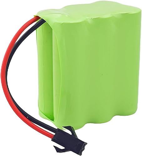 2PCS AA 7.2V 2800mAh Ni-MH High Capacity Battery with SM-2P Plug and 2PCS USB Charging Cable for Toy Tank Engineering, Flat Semi-Trailer Trucks, RC Cars Spare Batteries Pack