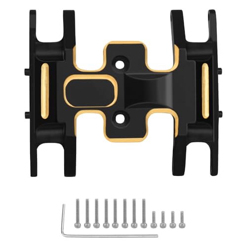 Brass Skid Plate Counterweight Center Gearbox Mount for 1/24 RC Crawler Car Axial SCX24 Gladiator Bronco C10 JLU Deadbolt Upgrades Parts,12g