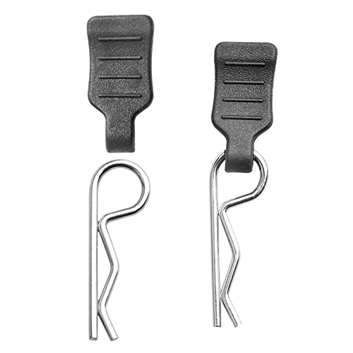 HobbyPark RC 0-14mm Hole Puncher Reamer Black & 1.0mm Rod Universal RC Car Body Clips with Pull Tabs