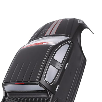 Vikye 1/10 RC Car Body Shell, Lightweight Replacement Cover Case with Clear Patterns, for 26cm Wheelbase On Road Cars (Black) - color: Black