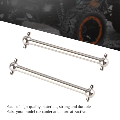 KIMISS Car Drive Shaft, 2PCS RC Metal Rear Dogbones Drive Shaft for 16889 1/16 RC Car Spare Parts Upgrade M16106 Aluminum Alloy