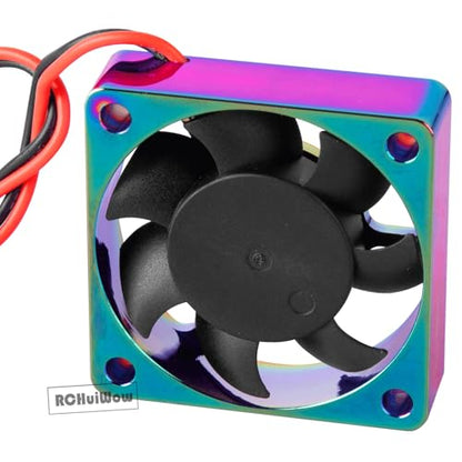 RC 40 * 40MM 14000 RPM Motor Cooling Fan Brushless Motor Heat Sink 4.8-8.4V Upgrades Part for 1/10 1/8 4068 4092 4074 RC Car Brushless Motor，Alloy High Speed Heatsink Cooling Fan,1PCS