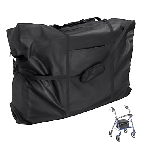 Rollator Travel Bag - Waterproof Wheelchair Bag for Folding Walker Compact Wheelchair Transport Chair Portable Large Duffel Bag Carry Case for Car and Airplane TSA Traveling,45" Lx15"Wx39"H | Large Duffel Bag Carry Case for Car and Airplane Traveling, for