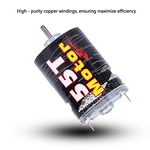 540 Brushed Motor Spare Part Accessory for 1/10 RC Car Boat Model, High - Purity Copper Windings with Super Large Bearing, Precisely Balanced Rotor for Stable Performance (M540-55T) - size: M540-55T