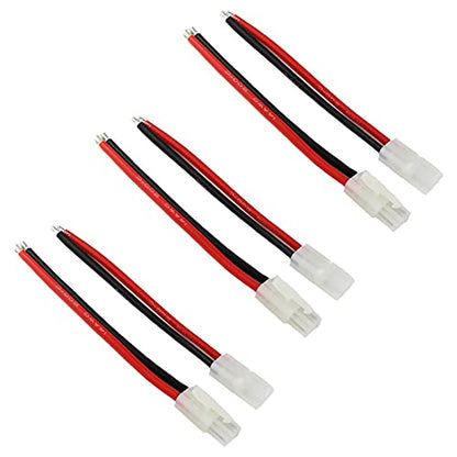 3 Pairs Compatible with Tamiya Plug Battery Connector Male and Female Adapter Cable with 20cm 14awg Silicone Wire