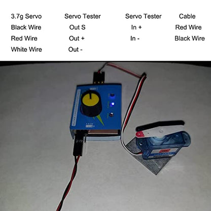 6Pcs Mini Blue 3.7g Servo GH-S37D Digital Servo Micro Coreless Servo for Control Flight Direction RC Airplane Car Boat