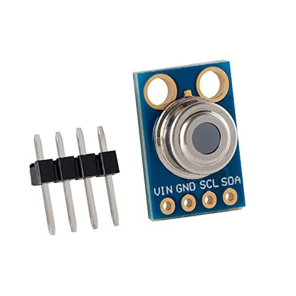 GY-906 MLX90614 Non-Contact IR Infrared Temperature Sensor Module IR Temperature Acquisition Module High Precision High Resolution Infrared Temperature Sensor IIC Serial Port for Arduino