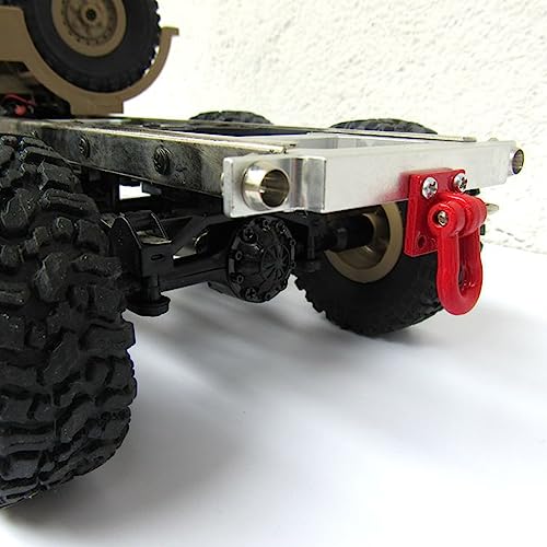 Metal Beam + Rear Bumper for Tow Hook Upgrade Parts for WPL B14 B24 B16 B36 C14 C24 1/16 RC Car Truck Accessories