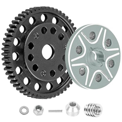 RCMYou RC 56T Slipper Clutch (0.8Mod) Transmission Gears Spur Gear Upgrades Part for 1/10 Rustler 2wd VXL/Slash 2wd VXL/Stampede 2wd VXL/Bandit 2wd VXL,56T Slipper Clutch,Titanium - color: Titanium - (56t Slipper Clutch)