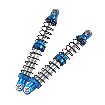 4Pcs ShareGoo Adjustable Metal Shock Absorber 70/80/90/100/110/120mm Damper Compatible with Traxxas TRX4 TRX6 G63 Axial SCX10 D90 90046 AXI03007 1/10 RC Rock Crawler (90mm Hole Distance) - size: 90mm Hole Distance