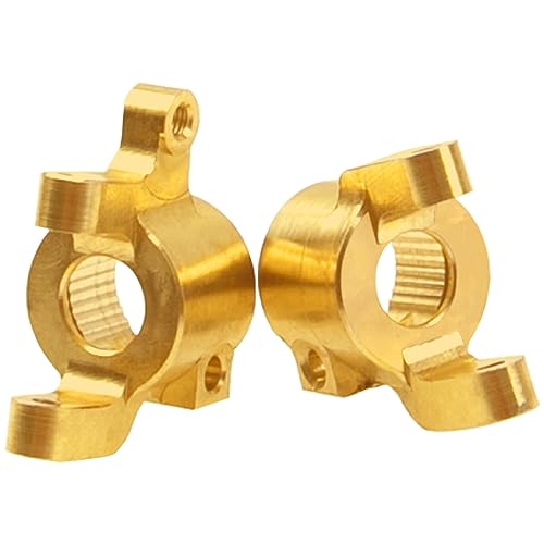 Heavy Duty Brass C Hub Carrier Caster Block C Base Weights Upgrades Part Compatible with Axial SCX10 II 90046 90047 1/10 RC Crawler Car