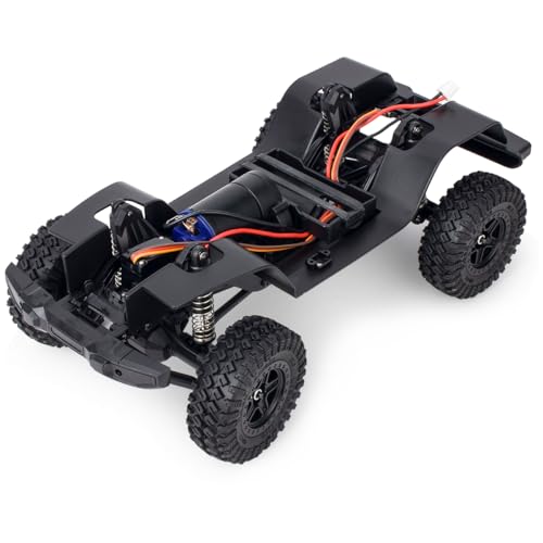 150mm TRX4M Wheelbase Assembled Frame Chassis Front Rear Axles Gearbox for 1/18 RC Crawler Bronco Defender Upgrade Part