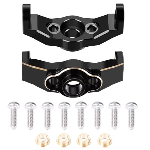 RC Cars Crawler Parts Compatible with TRX4M 1/18 RC Crawler Upgrade Parts Brass Caster Blocks C-hubs Axle Diff Cover Steering Cup Shock Cap(C-hubs) - size: C-hubs