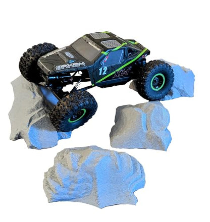 RC Crawler Rock Obstacles 1/18th 1/24th scale trucks (Gray) - Made in the USA