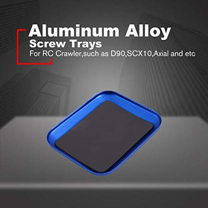 Replacement Part For Magnetic Aluminum Alloy Tray Mounting Screws RC Car Boat Plane Drone Screw Repair Tray Plate Disk Model Crawler Tool - (Color: Blue) - color: blue